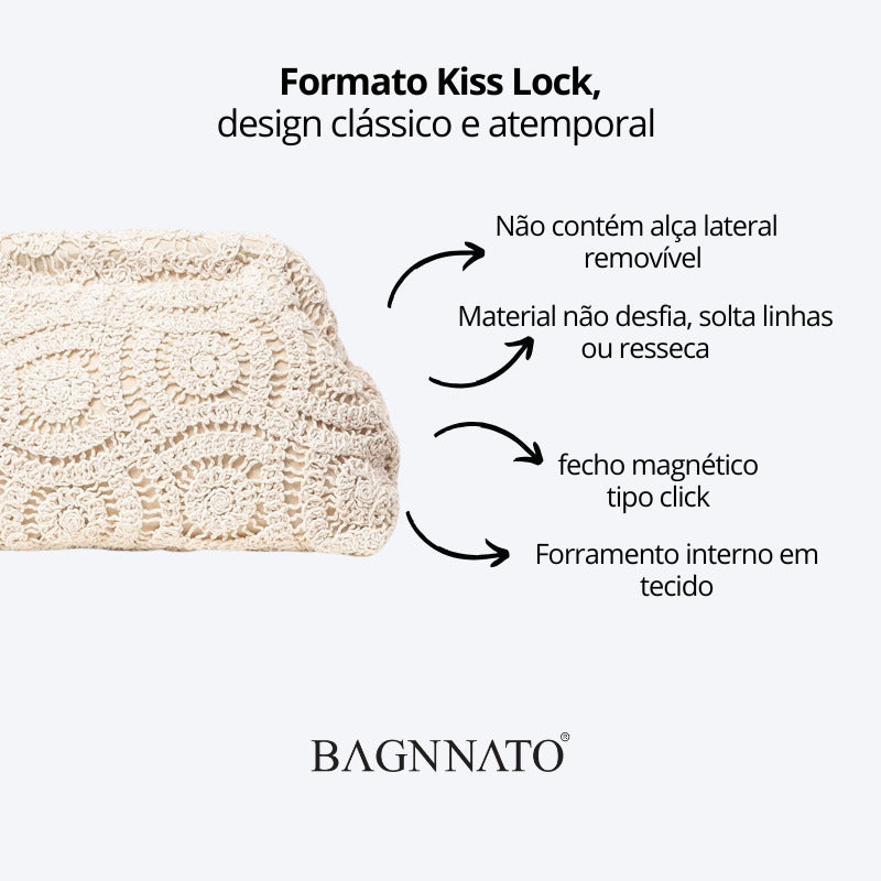 Bolsa em Crochê Feminina Ginevra
