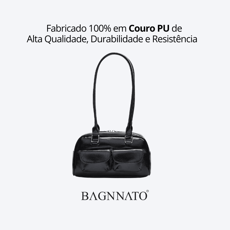 Bolsa Satchel em Couro Feminina Ferrana