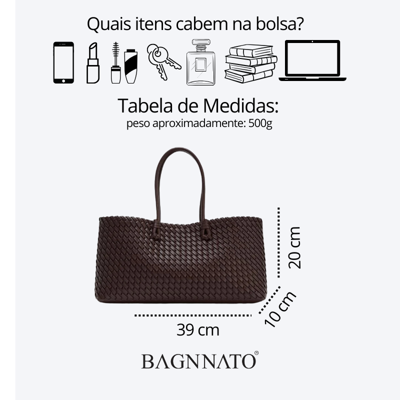 Bolsa Tote em Couro Feminina Sorella