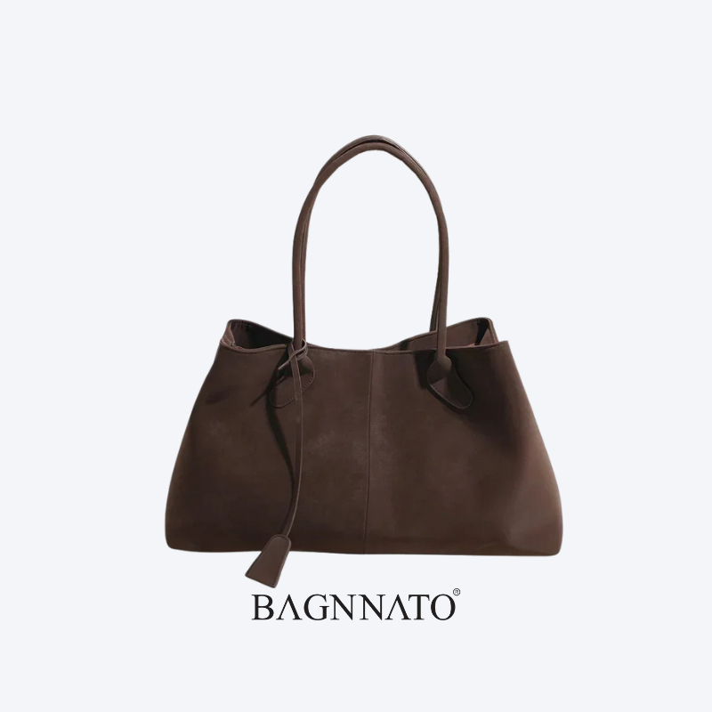 Bolsa em Couro Camurça Feminina Magda