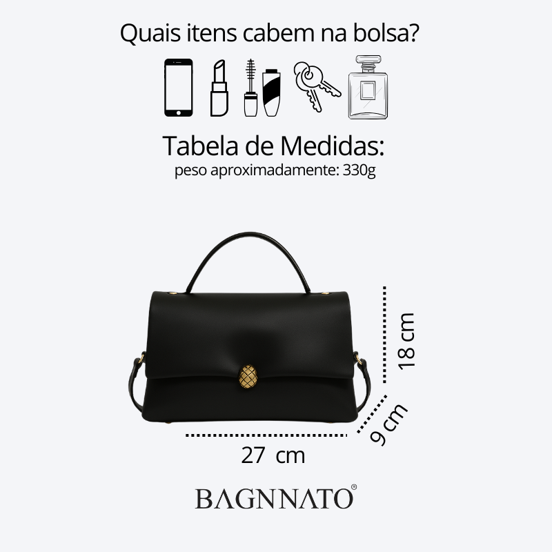 Bolsa Satchel em Couro Feminina Mirelline