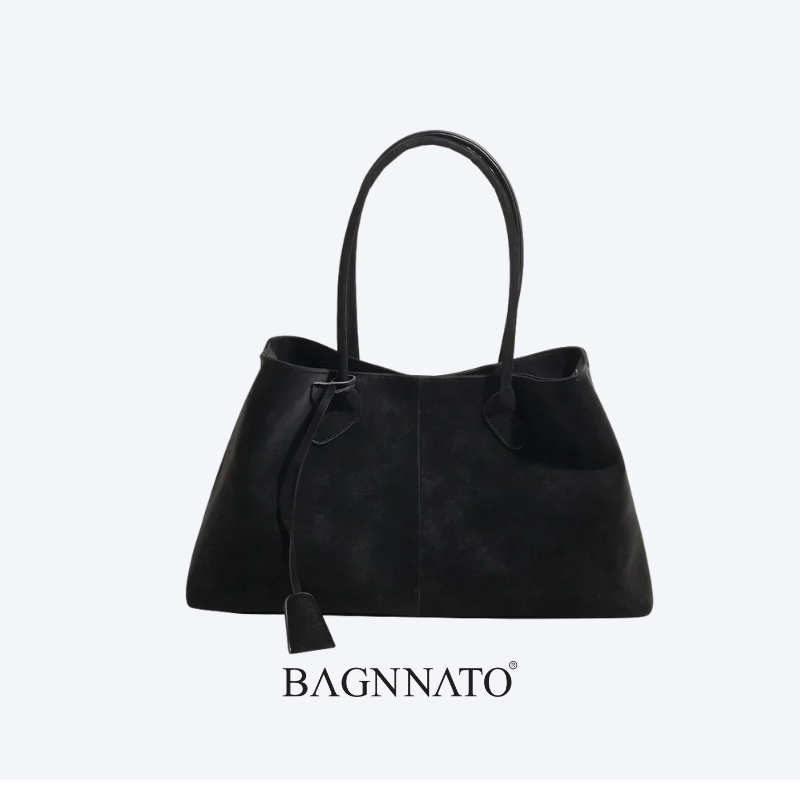 Bolsa em Couro Camurça Feminina Magda