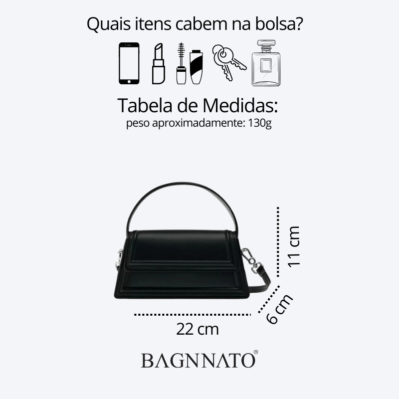 Bolsa Satchel em Couro Feminina Yelena