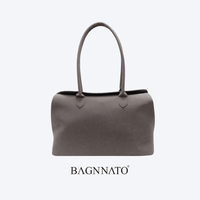 Bolsa em Couro Camurça Genuíno Feminina Liora