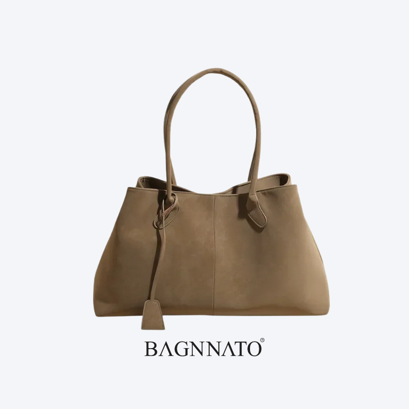 Bolsa em Couro Camurça Feminina Magda