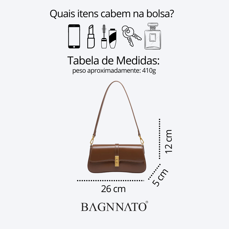 Bolsa Satchel em Couro Feminina Cirella