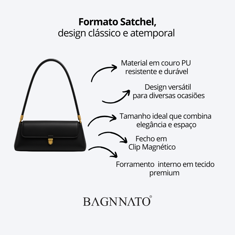 Bolsa Satchel em Couro Feminina Helenna