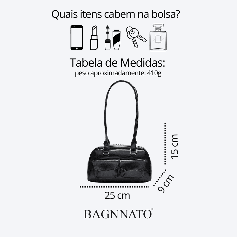 Bolsa Satchel em Couro Feminina Ferrana