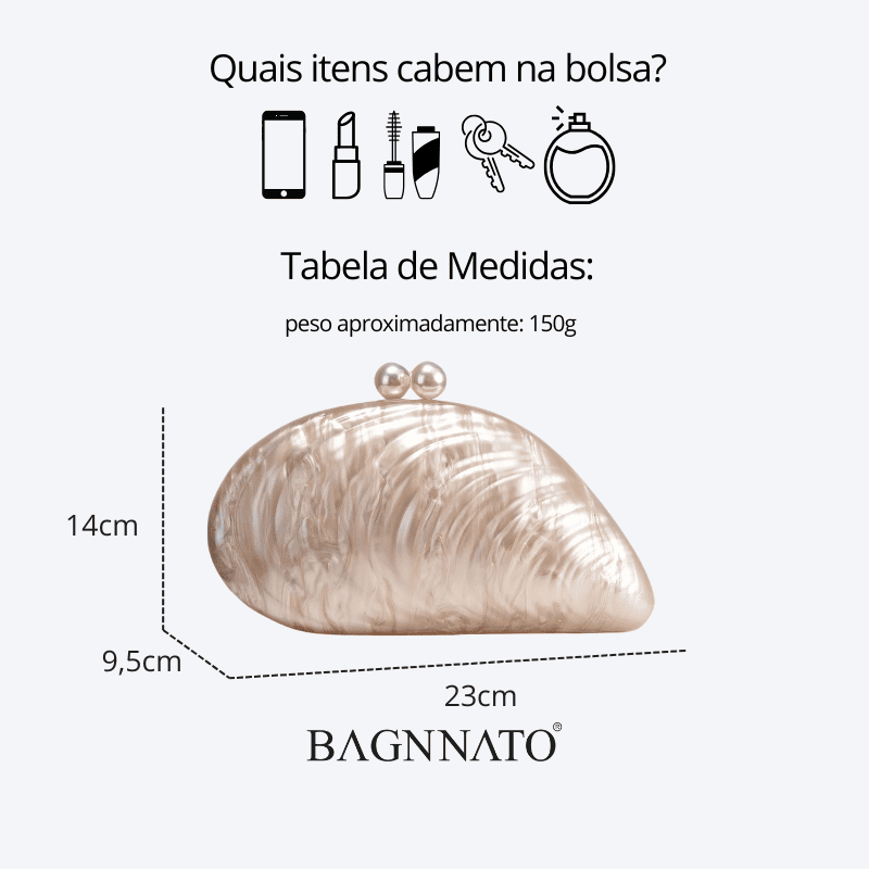 Bolsa em Acrílico Feminina Clémentine
