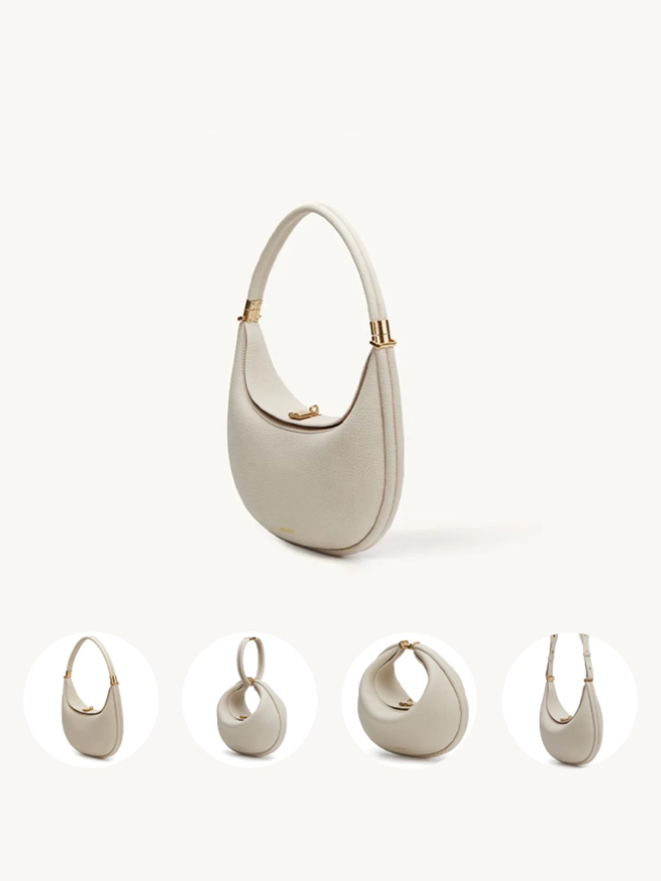 Bolsa crescente de pinho versátil, fresca e casual, elegante e luxuosa bolsa de axila de um ombro