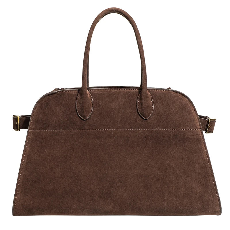 Vintage Faux Suede As sacolas para mulheres Bolsas de designer de luxo e bolsas 2024 Novo em couro PU Alça superior Grande capacidade Bolsa de ombro nas axilas alta qualidade Frete grátis