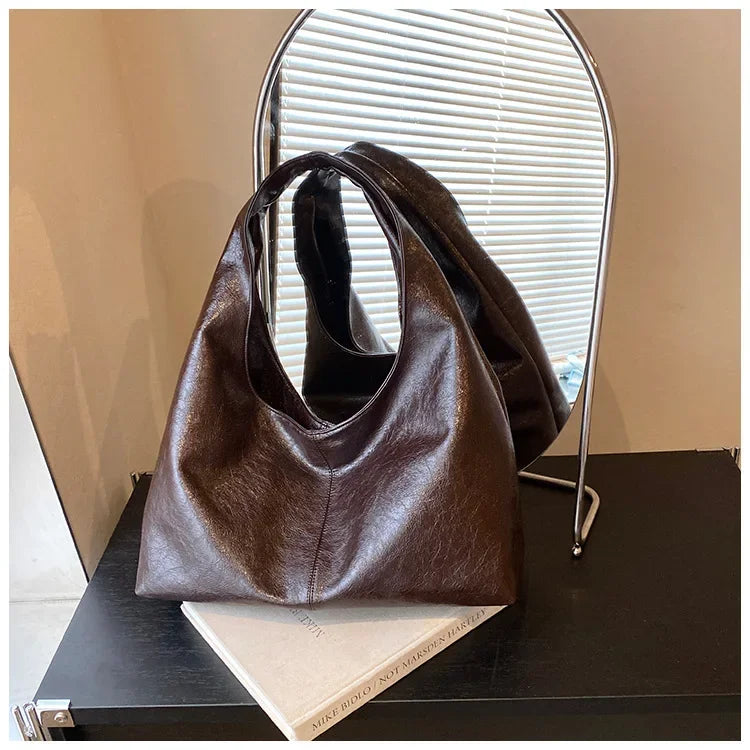 Grande capacidade de couro do plutônio hobo axilas sacos outono inverno bolsa ombro para as mulheres 2025 nova tendência y2k bolsas e bolsas tote