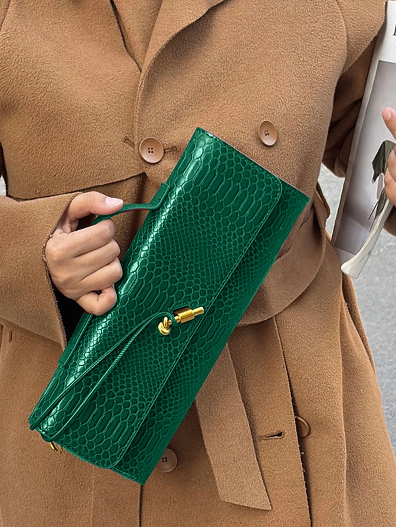 Saco borgonha cereja vermelho envelope vinho vermelho envelope de luxo nova bolsa moda europeia e americana crocodilo flip mão órgão b