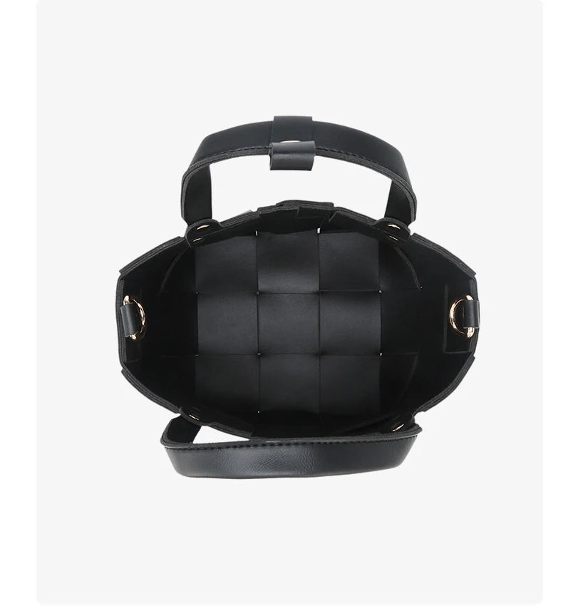 Bolsa tote pequena de tecido para mulheres com bolsa de couro vegano artesanal bolsa de ombro alça superior bolsa crossbody bolsas