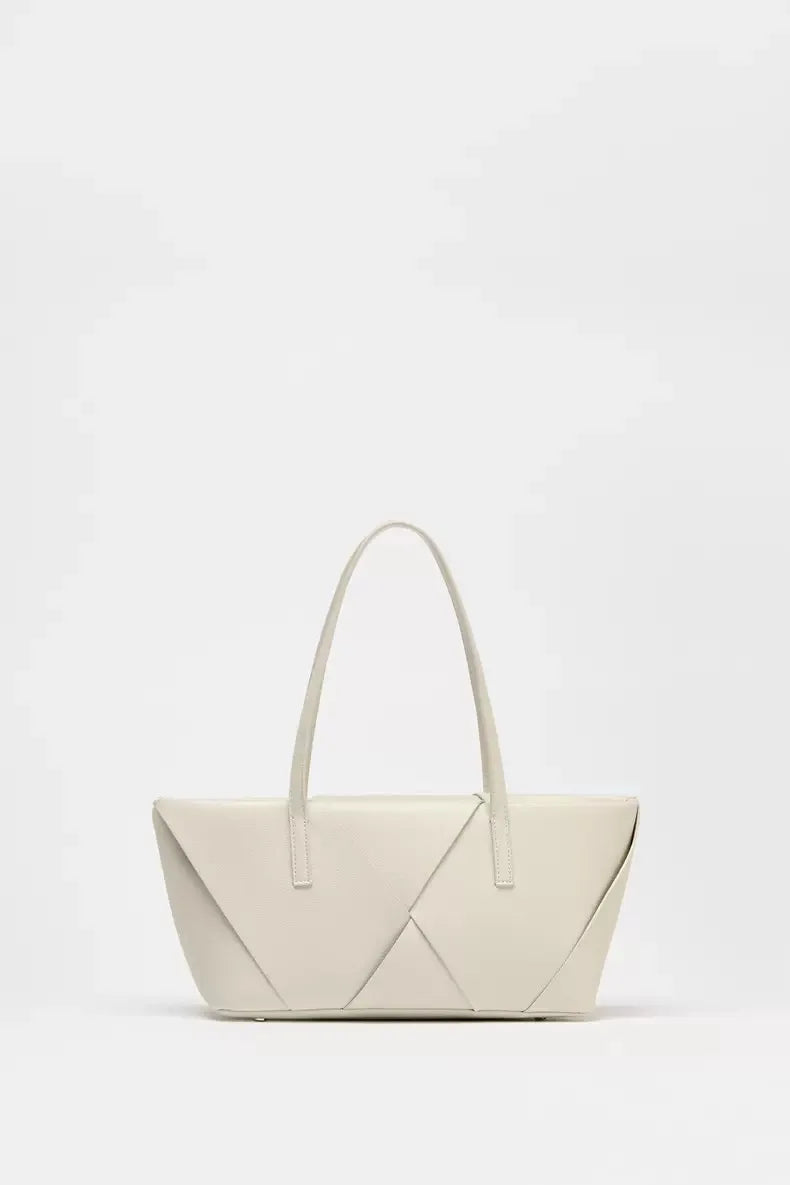 Bolsa de compras de tecido longo, bolsa tote elegante com alça superior, bolsa de ombro simples de cor sólida, bolsas femininas design de luxo
