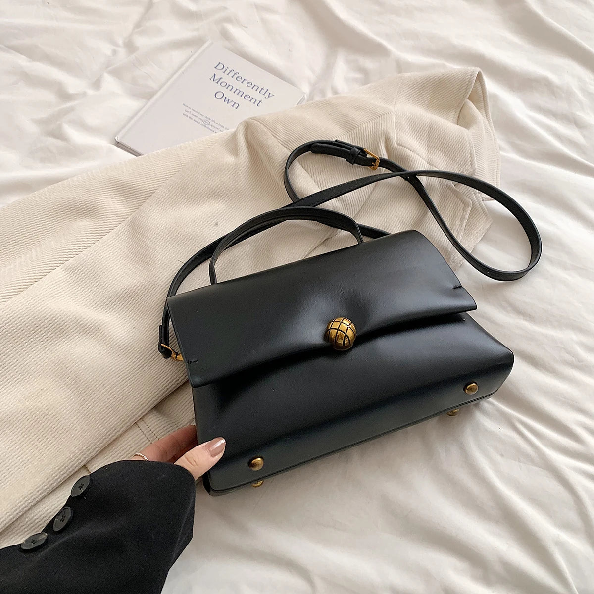 Leftside simples pequenos sacos crossbody com alça curta para as mulheres 2024 nova tendência moda bolsa de ombro de couro bolsas femininas