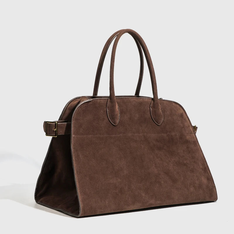 Vintage Faux Suede As sacolas para mulheres Bolsas de designer de luxo e bolsas 2024 Novo em couro PU Alça superior Grande capacidade Bolsa de ombro nas axilas alta qualidade Frete grátis