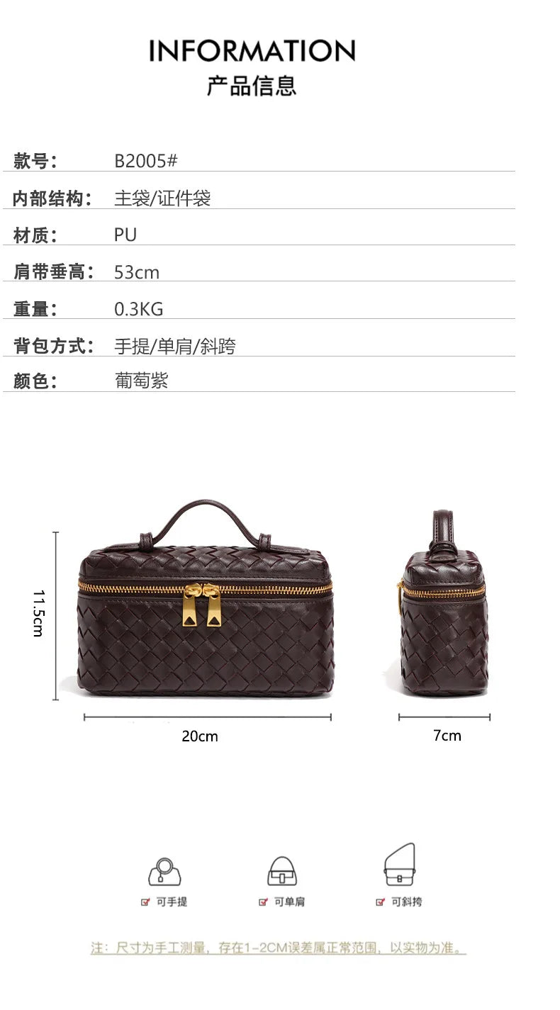 Bolsa feminina elegante e clássica inspirada na moda de Paris com pingente e logotipo vintage minimalista