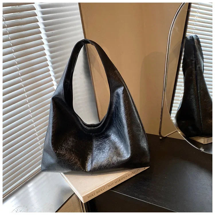 Grande capacidade de couro do plutônio hobo axilas sacos outono inverno bolsa ombro para as mulheres 2025 nova tendência y2k bolsas e bolsas tote
