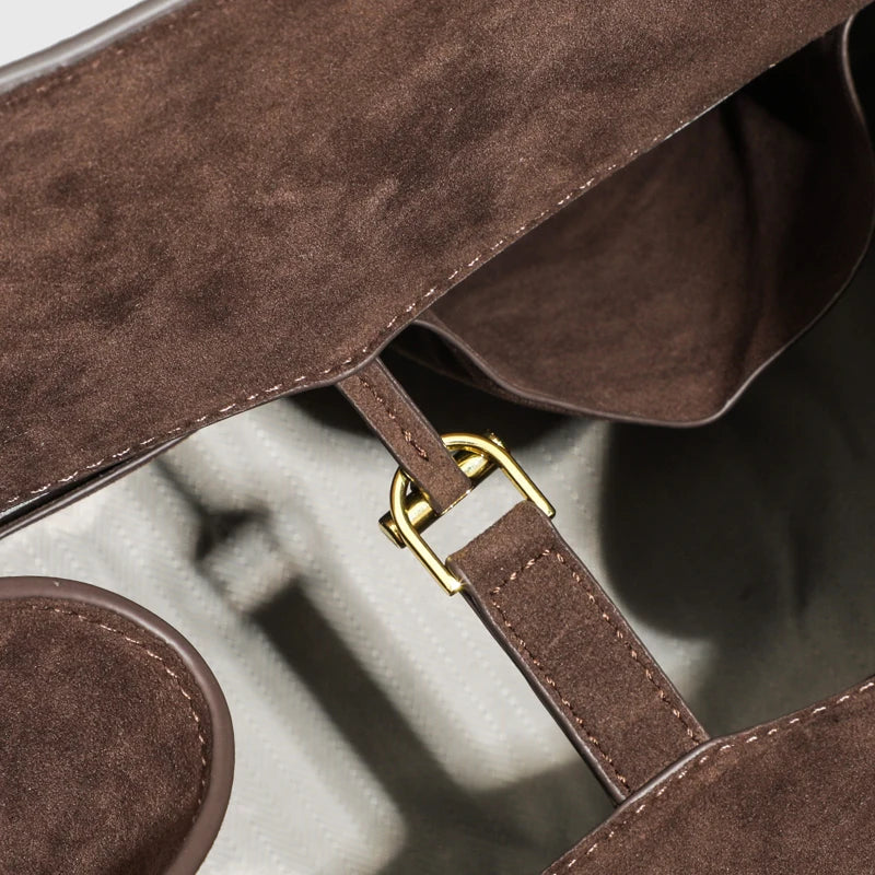 Vintage Faux Suede As sacolas para mulheres Bolsas de designer de luxo e bolsas 2024 Novo em couro PU Alça superior Grande capacidade Bolsa de ombro nas axilas alta qualidade Frete grátis