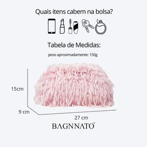 Bolsa em Plumagem Feminina Serena