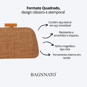 Bolsa em Linho Feminina Liora