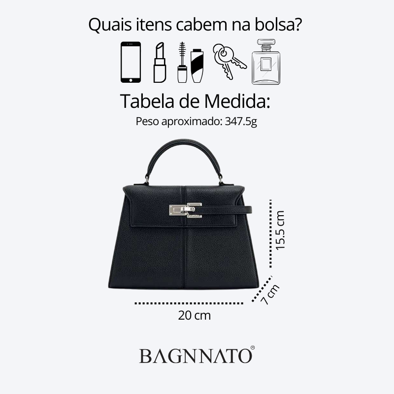 Bolsa Satchel em Couro Feminina Rocío