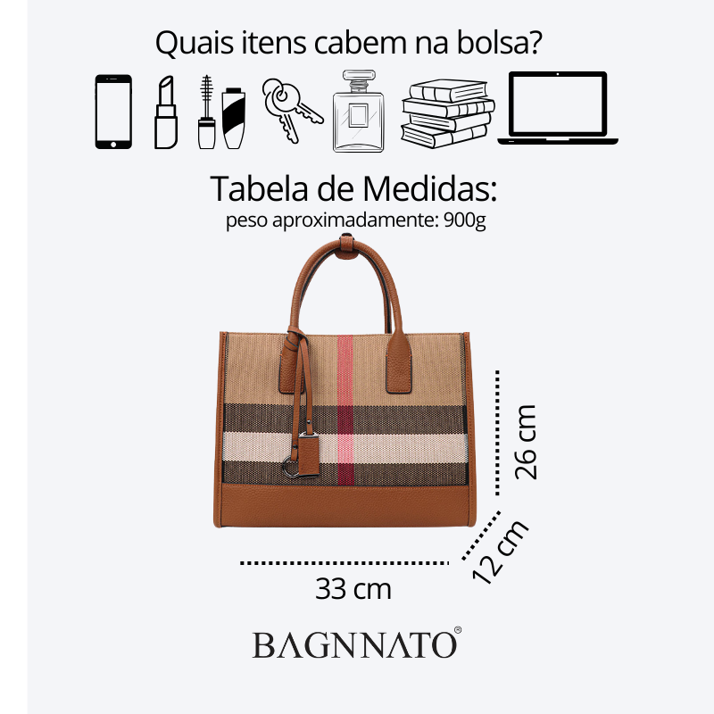 Bolsa Feminina Tote em Couro Fleur