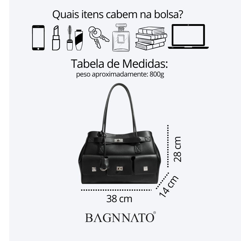 Bolsa Tote em Couro Feminina Jolie