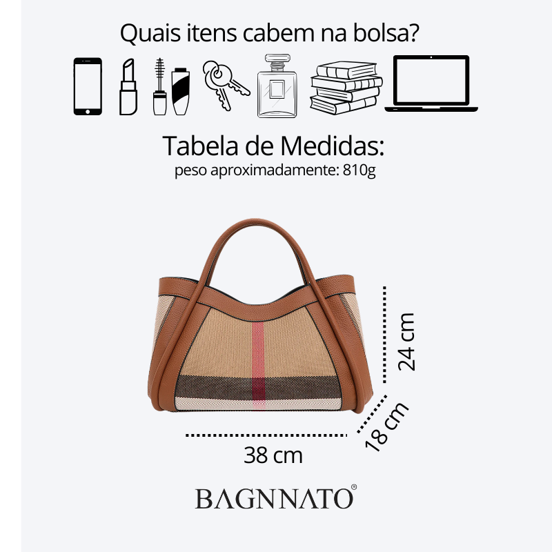 Bolsa Tote em Couro Feminina Simone
