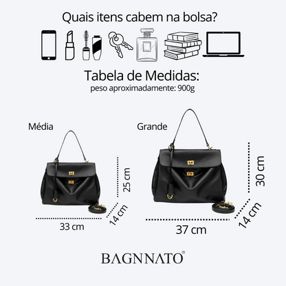 Bolsa Tote em Couro Feminina Magna