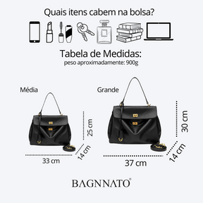 Bolsa Tote em Couro Feminina Magna