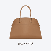 Bolsa em Couro Camurça Genuíno Feminina Alina