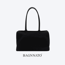 Bolsa em Couro Camurça Genuíno Feminina Liora