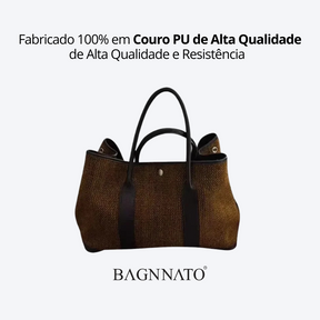 Bolsa em Couro PU e Lã Feminina Brigitta