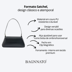 Bolsa Satchel em Couro Feminina Bella