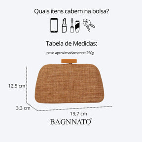 Bolsa em Linho Feminina Liora