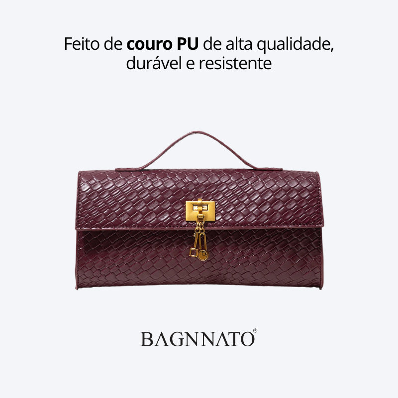 Bolsa Baguette em Couro Feminina Viana