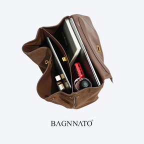 Bolsa em Couro Camurça Genuíno Feminina Anikka