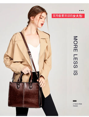 Bolsa feminina corpo cruz bolsa de ombro couro genuíno compras moda escritório feminino real mensageiro sacos alça superior