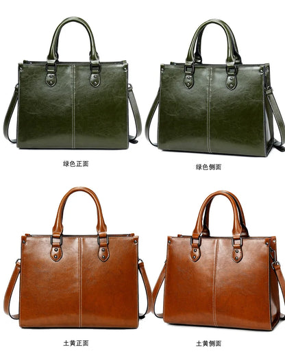 Bolsa feminina corpo cruz bolsa de ombro couro genuíno compras moda escritório feminino real mensageiro sacos alça superior