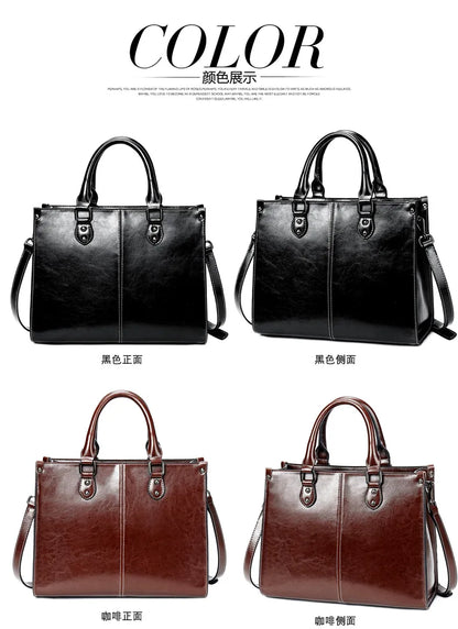 Bolsa feminina corpo cruz bolsa de ombro couro genuíno compras moda escritório feminino real mensageiro sacos alça superior