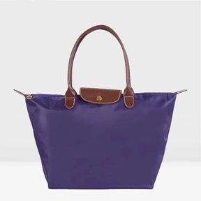 Bolsa de compras esportiva de nylon, bolsa de ombro único, à prova d'água, armazenamento versátil, fecho com zíper, bolso para celular