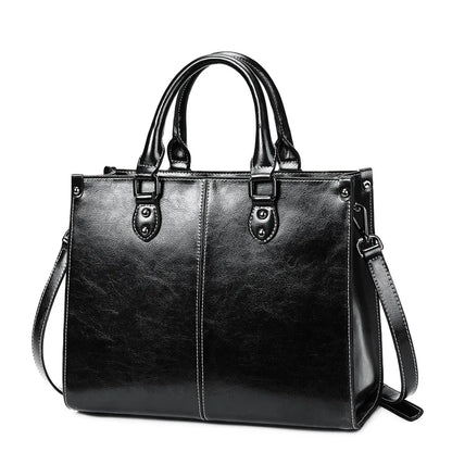 Bolsa feminina corpo cruz bolsa de ombro couro genuíno compras moda escritório feminino real mensageiro sacos alça superior
