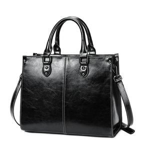 Bolsa feminina corpo cruz bolsa de ombro couro genuíno compras moda escritório feminino real mensageiro sacos alça superior