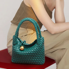 Bolsa de ombro tecida para mulheres bolsa crossbody para mulheres pequena bolsa de couro vegano bolsa tote bolsa hobo