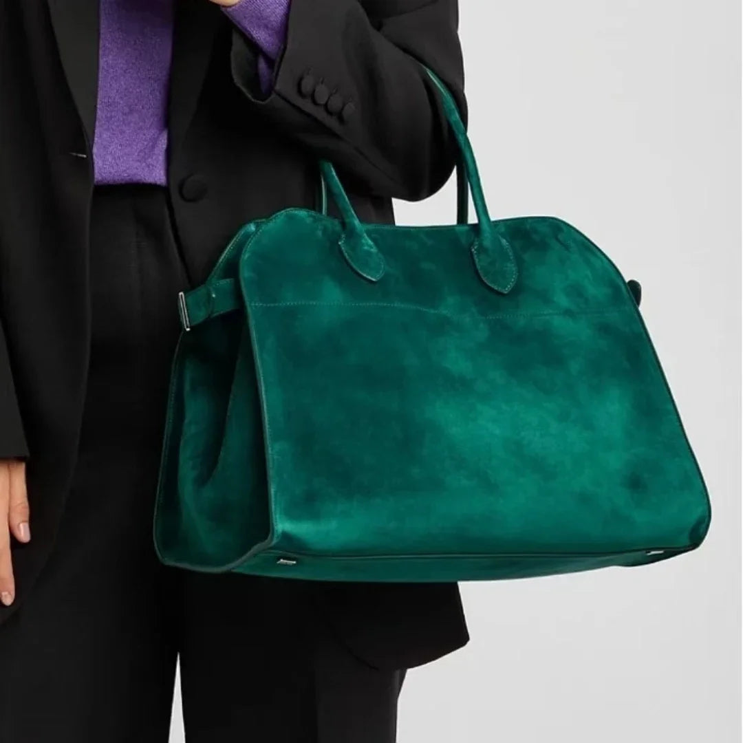 Alta qualidade margaux 15 bolsa de couro bolsa de ombro margaux15 macio couro genuíno grande capacidade camurça sacola