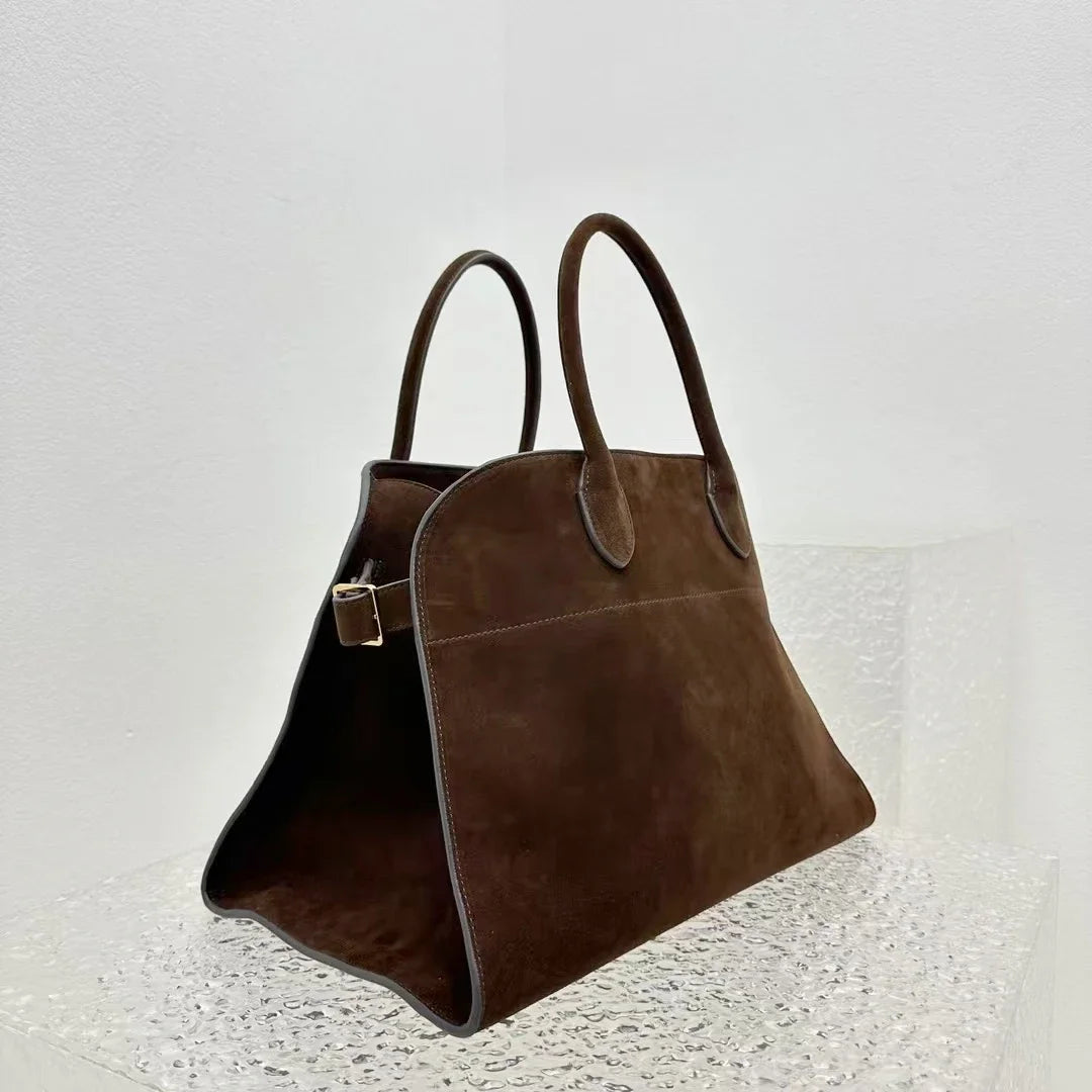 Alta qualidade margaux 15 bolsa de couro bolsa de ombro margaux15 macio couro genuíno grande capacidade camurça sacola