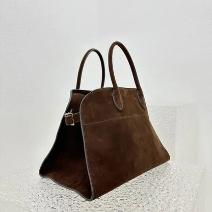 Alta qualidade margaux 15 bolsa de couro bolsa de ombro margaux15 macio couro genuíno grande capacidade camurça sacola