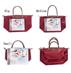 Bolsa de compras esportiva de nylon, bolsa de ombro único, à prova d'água, armazenamento versátil, fecho com zíper, bolso para celular